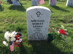 The gravesite of Michael Robert Gehrz, HM3, US Navy (1981-2014)