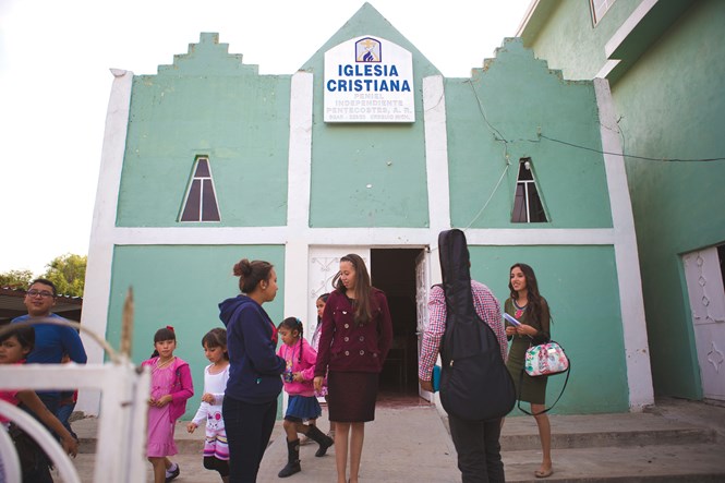 Eliud Cortés’s church has heavily funded Iglesia Cristiana Peniel in Urequío, Mexico. “We’re very united,” he said.
