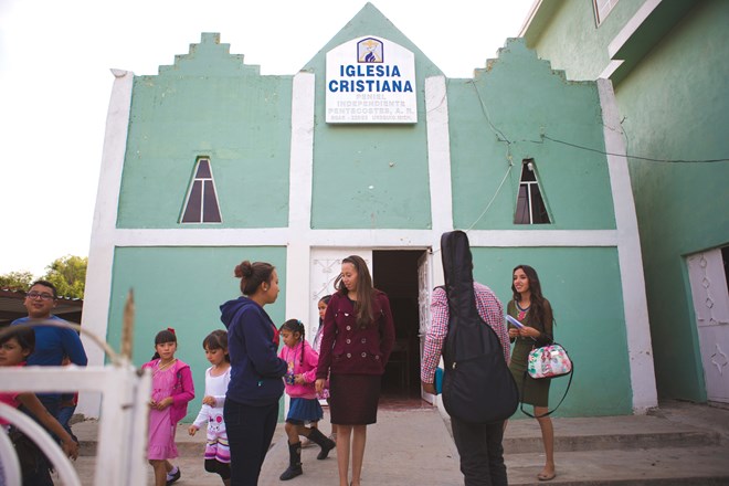 La iglesia de Cortés ha financiado generosamente a la Iglesia Cristiana Peniel en Urequío, México. “Somos muy unidos”, dijo.