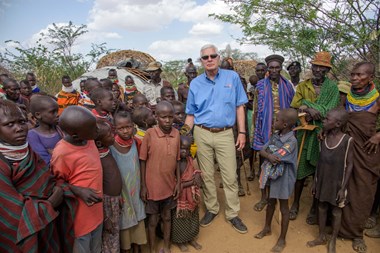 Richard Stearns in Kenya's Turkana region. Richard Stearns in Kenya's Turkana region.