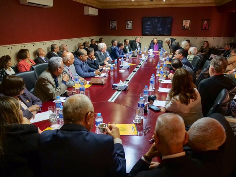 Egyptian Protestant leader Andrea Zaki hosts a meeting with scores of local church leaders. Egyptian Protestant leader Andrea Zaki hosts a meeting with scores of local church leaders.