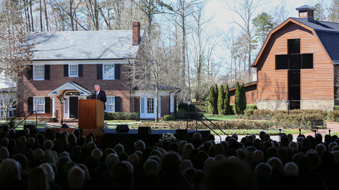 Billy Graham Is in Heaven. His Funeral Guests Got a Glimpse of It. Billy Graham Is in Heaven. His Funeral Guests Got a Glimpse of It.