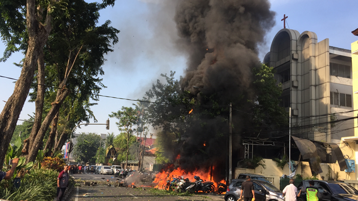 Indonesian Churches Blasted by Family of Suicide Bombers