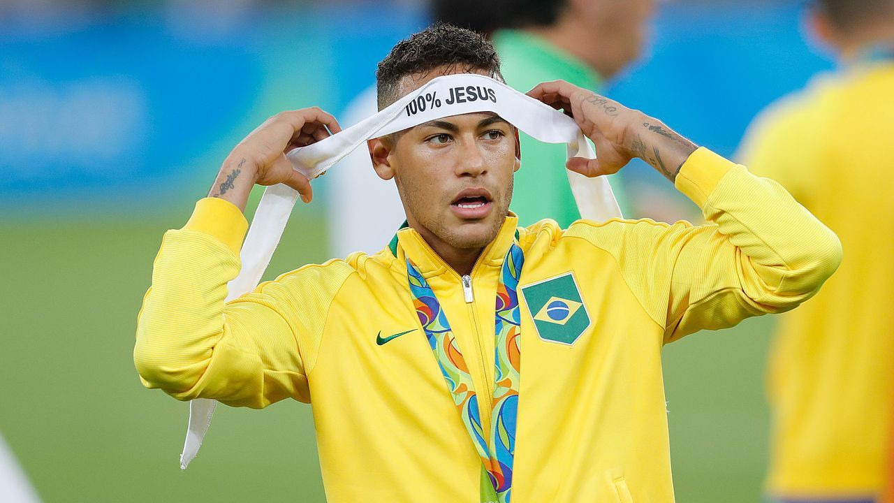 Brazilian soccer team celebrating victories in the world cup