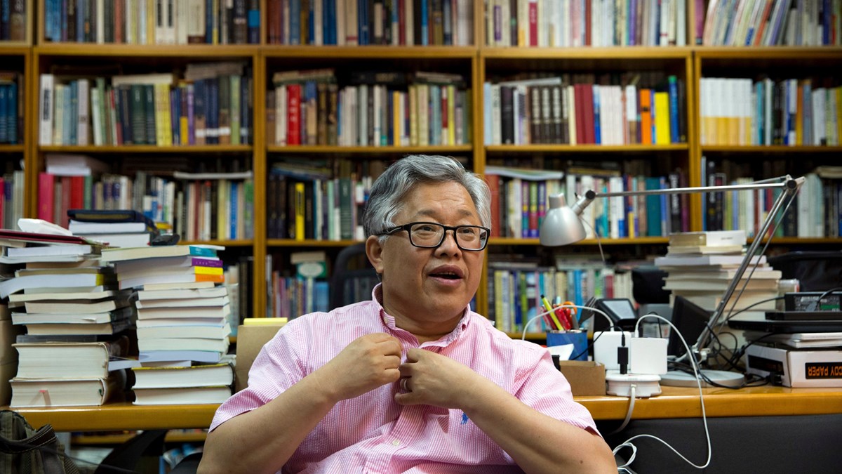 Pastor Ezra Jin of Zion Church in Beijing, during an interview with the Associated Press in August 2018.