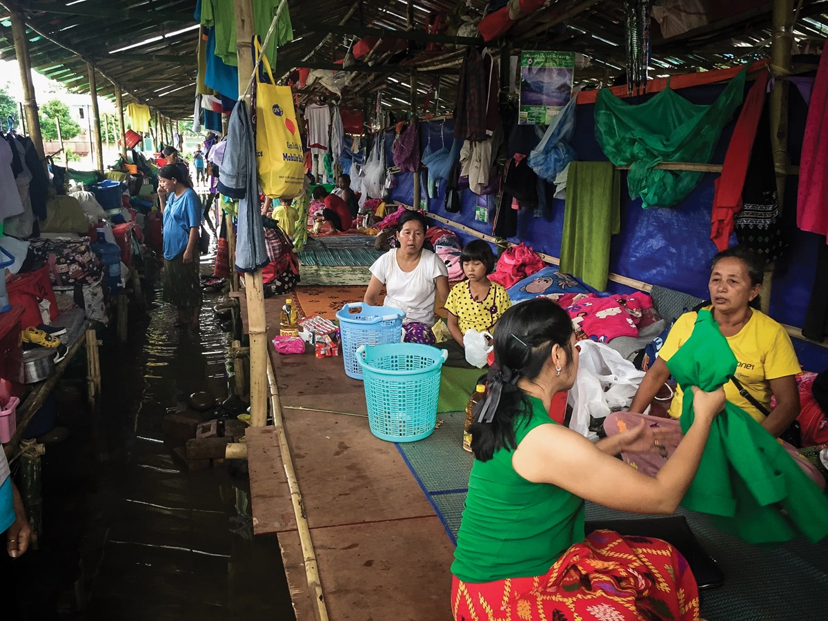 A Baptist camp for displaced Kachin Christians in Myitkyina, Myanmar. 