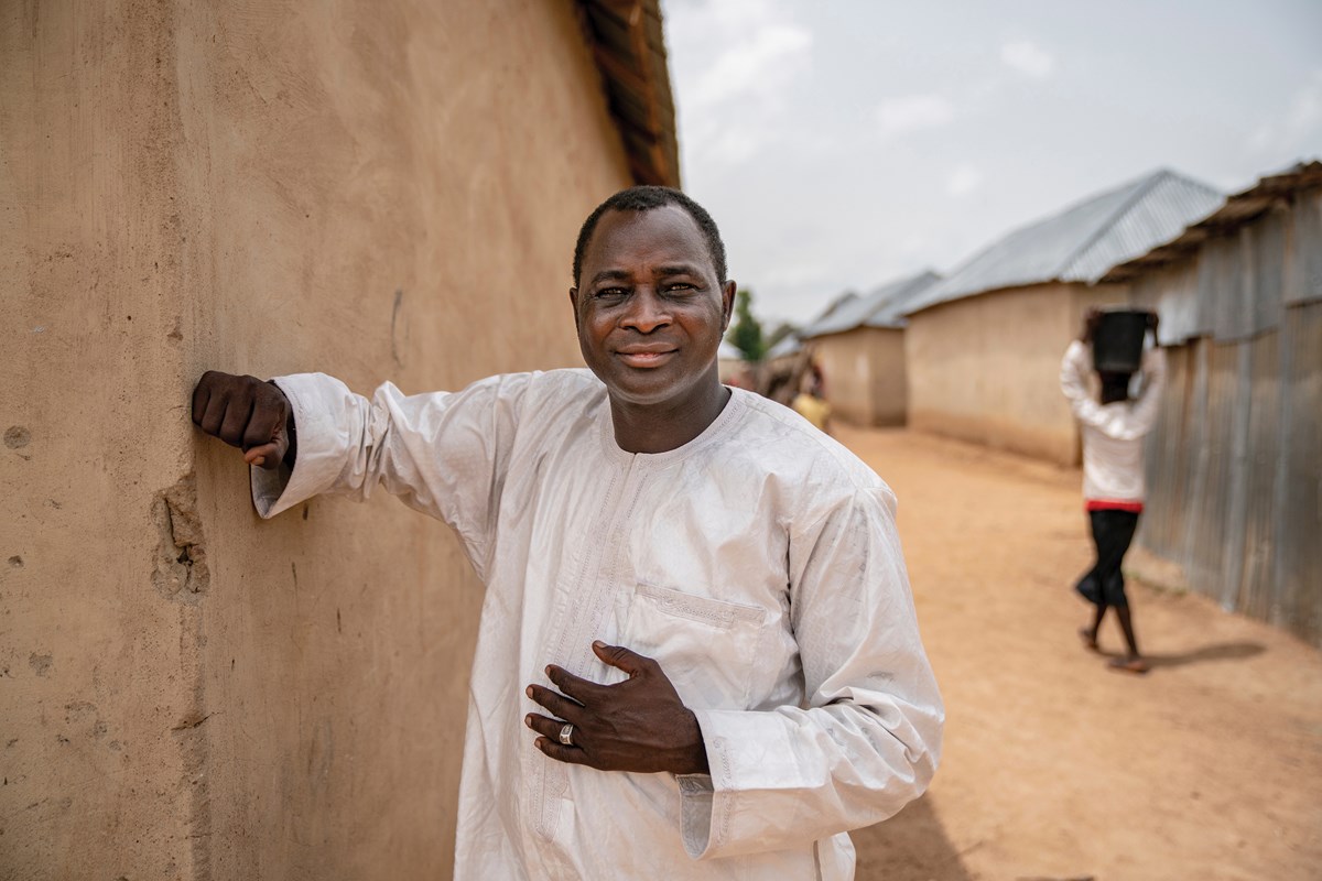 Markus Gamache, a Christian convert with a Muslim family, founded a successful interfaith IDP camp (above) because “you can’t preach to someone two kilometers away—even if you shout.” He also has a camp for Brethren families (below).