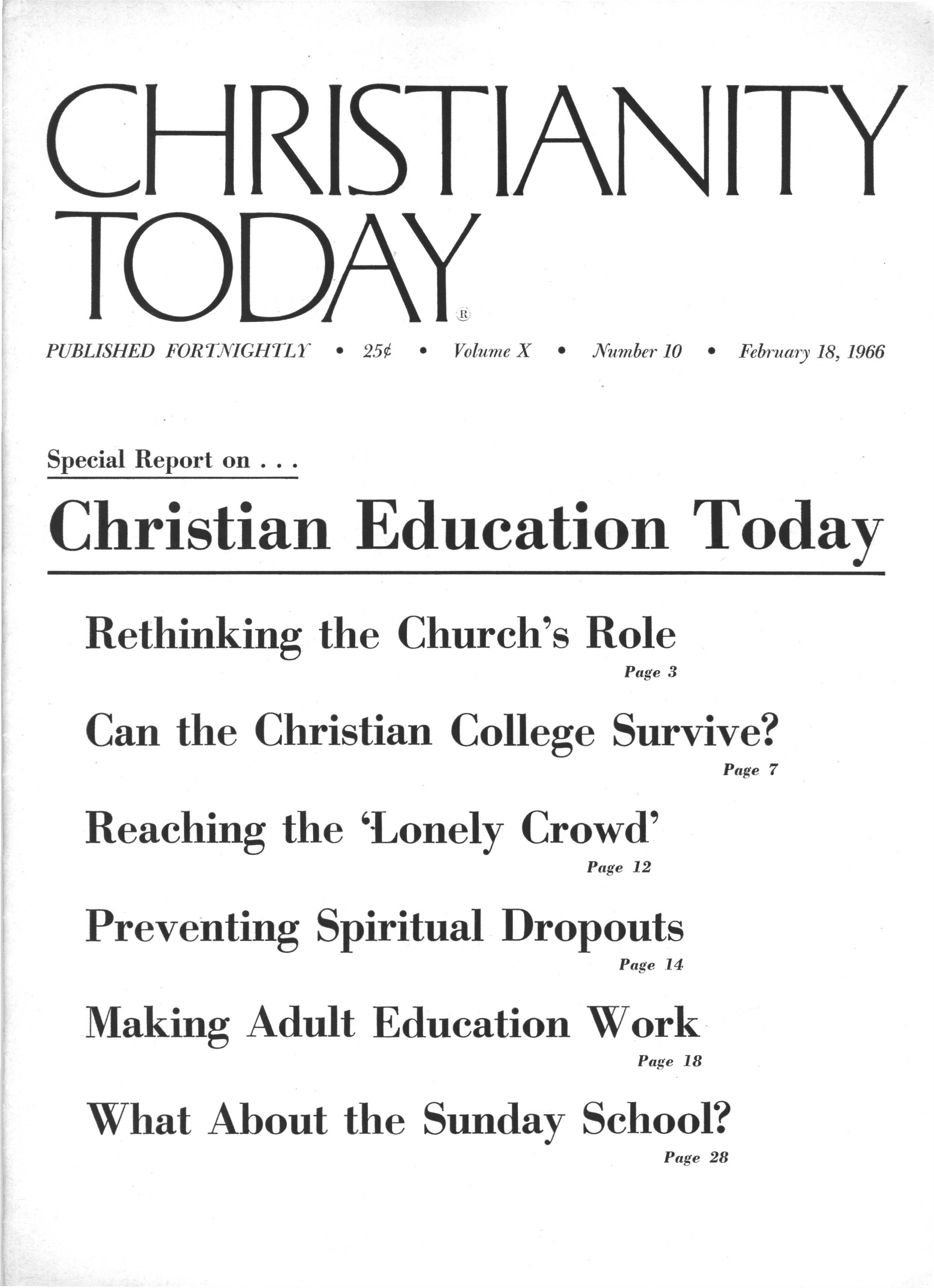 February 18 1966 | Christianity Today Magazine Archives