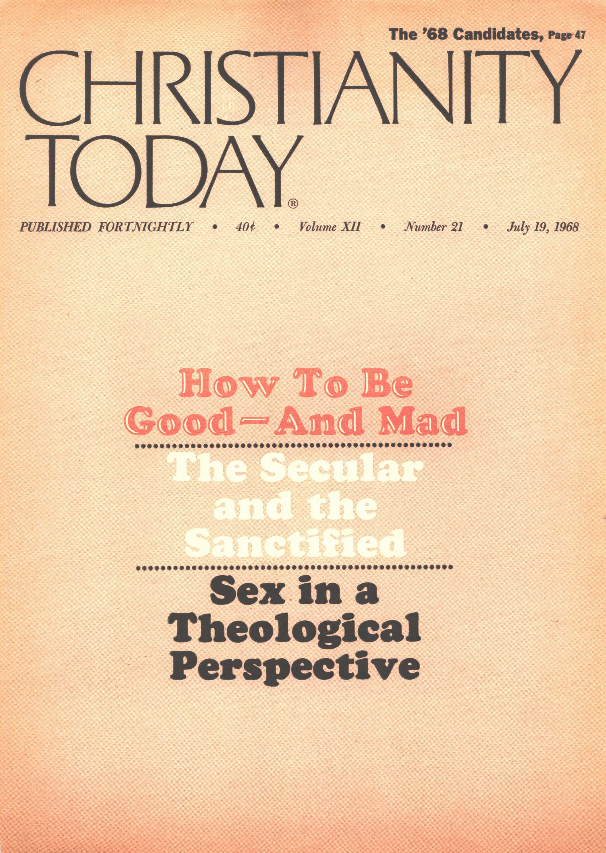 July 19 1968 | Christianity Today Magazine Archives