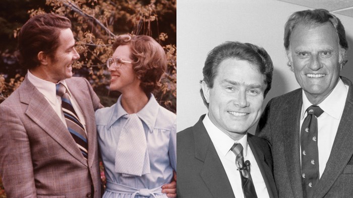Luis Palau credits his wife Pat (pictured on the left) and Billy Graham (pictured on the right) as the most influential people in his life. Luis Palau credits his wife Pat (pictured on the left) and Billy Graham (pictured on the right) as the most influential people in his life.