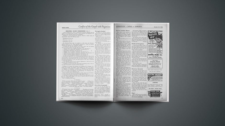 News Report: Conflict of the Gospel with Paganism, October 29, 1956