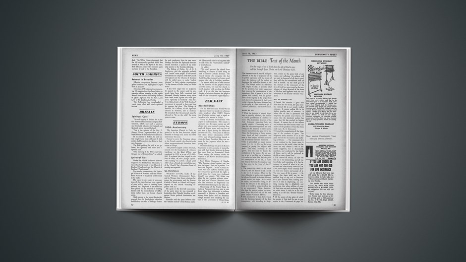 Europe News: June 10, 1957