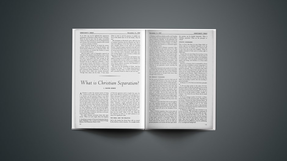 What Is Christian Separation?