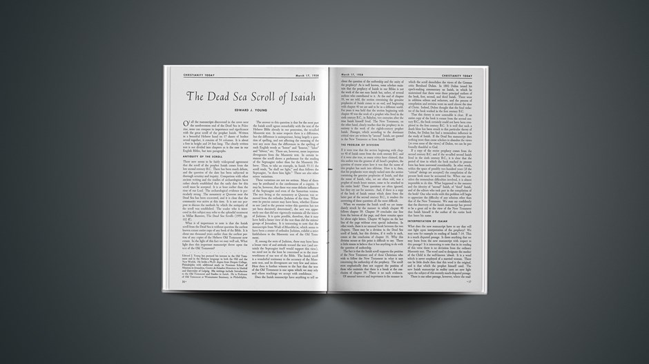 The Dead Sea Scroll of Isaiah
