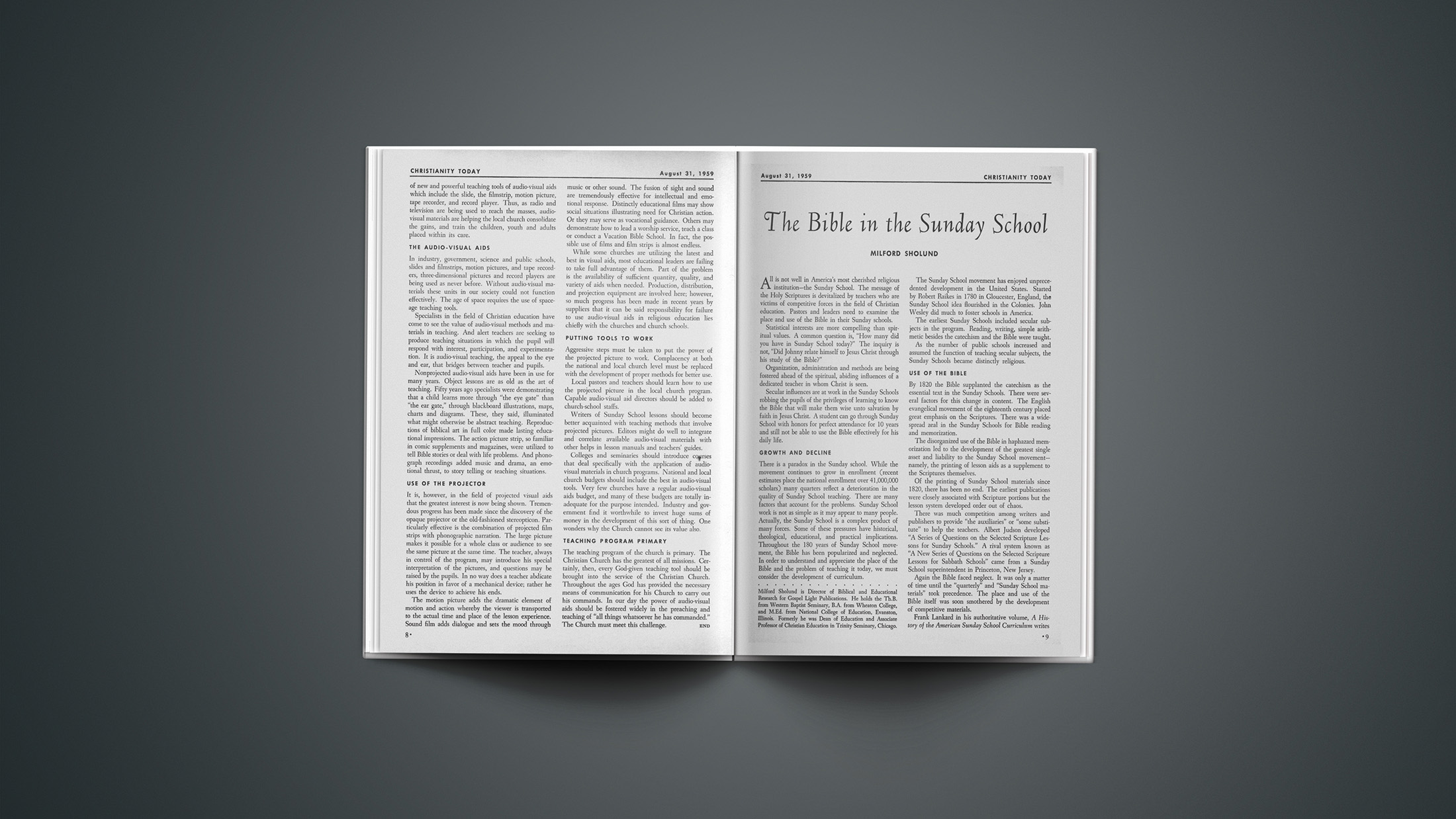 The Bible In The Sunday School Christianity Today