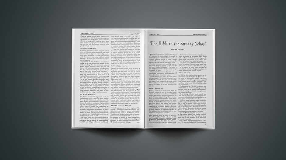 The Bible in the Sunday School