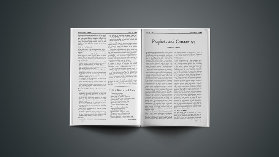 Prophets and Canaanites