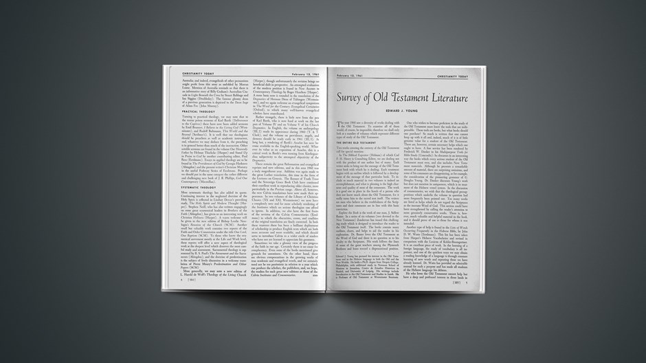 Survey of New Testament Literature 1961
