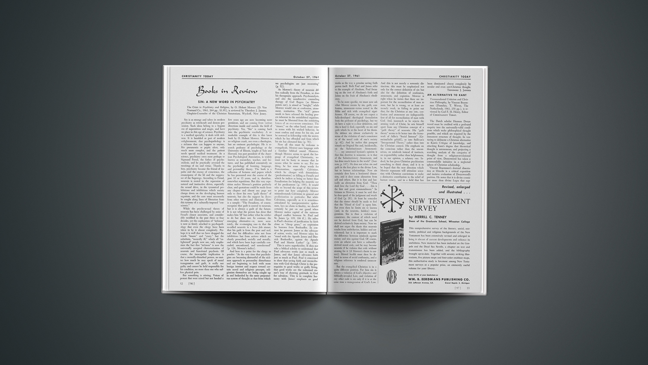 Book Briefs: October 27, 1961 | Christianity Today