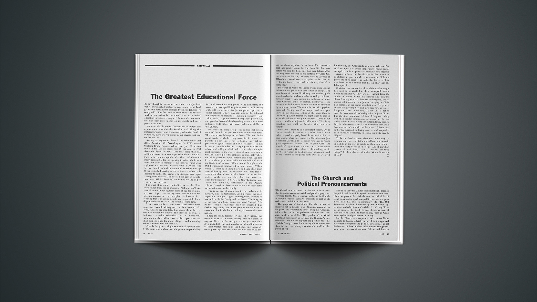 The Greatest Educational Force | Christianity Today