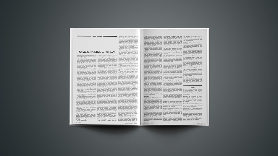 Soviets Publish a ‘Bible’