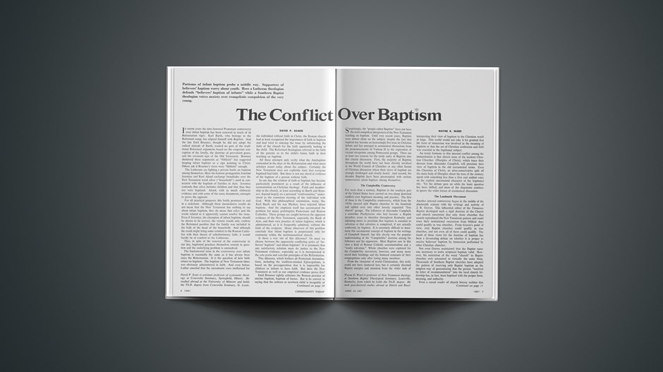 The Conflict over Baptism