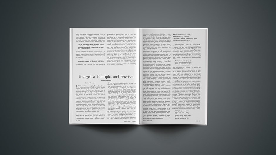 Evangelical Principles and Practices
