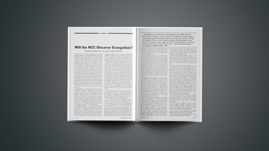Will the NCC Discover Evangelism?
