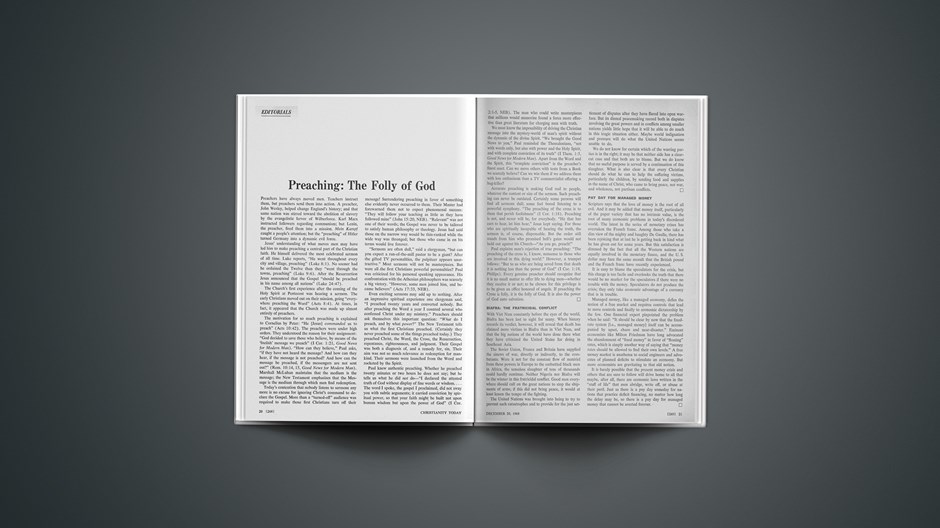 Preaching: The Folly of God