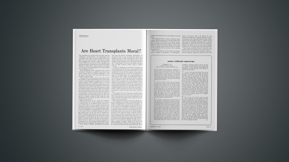 Are Heart Transplants Moral?
