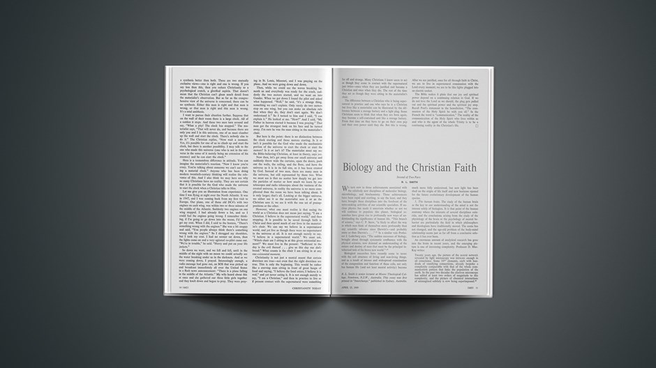Biology and the Christian Faith: Second of Two Parts