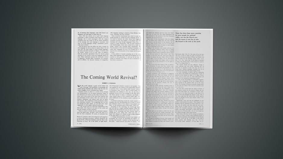 The Coming World Revival?