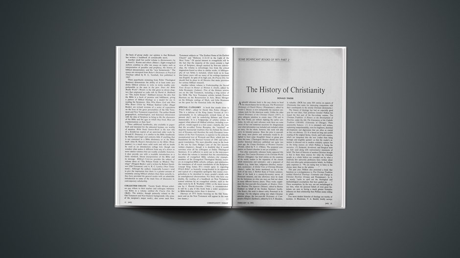 Some Significant Books of 1971: Part 2: The History of Christianity