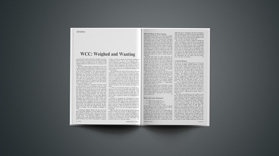 WCC: Weighed and Wanting