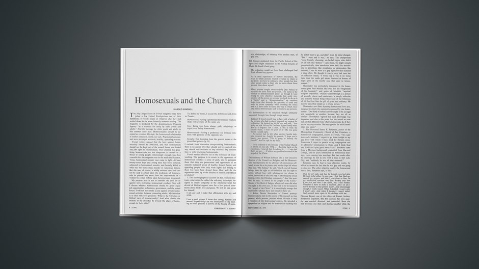 Homosexuals and the Church