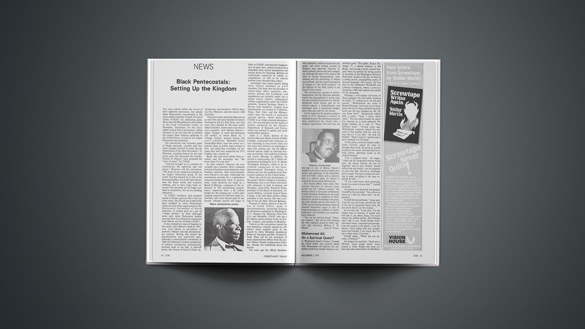 Black Pentecostals Setting up the Kingdom Christianity Today